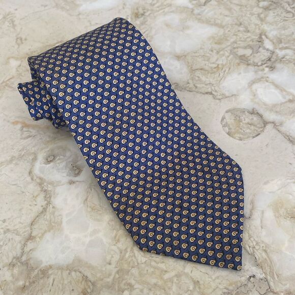 Hermès 100% Silk Tie “Snails” - Picture 6 of 12